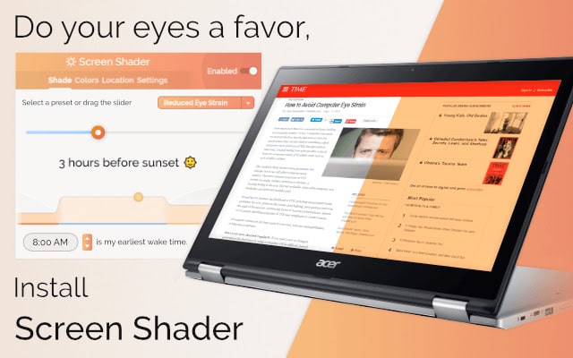 Screen Shader Chrome extension