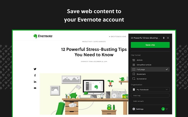 Evernote Chrome Extension