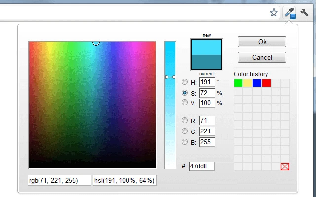 ColorZilla chrome Extension